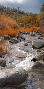 Nature,Rivers,Stones,Autumn,Landscape,Trees