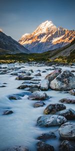 Nature,Rivers,Stones,Mountains,Landscape