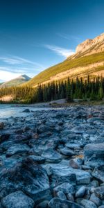 Nature,Rivers,Stones,Rocky Mountains,Athabasca,Hdr,Albert,Alberta,Canada