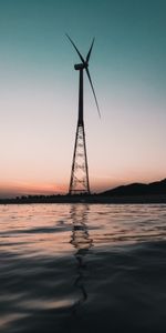 Nature,Rivers,Sunset,Pillar,Post,Forest