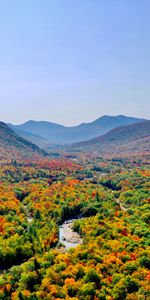 Nature,Rivers,Trees,Mountains,Autumn,Forest