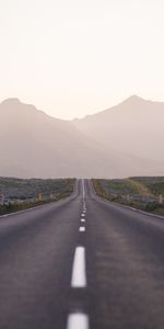 Nature,Road,Fog,Asphalt,Highway,Mountains