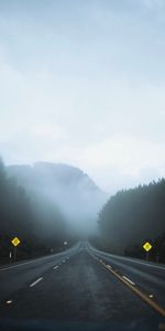 Nature,Road,Fog,Movement,Asphalt,Traffic