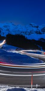 Nature,Road,Long Term Exposure,Mountains,Switzerland