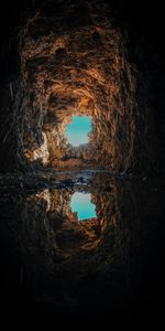 Réflexion,Flaque,La Grotte,Nature,Rocher,Grotte,Rocheux