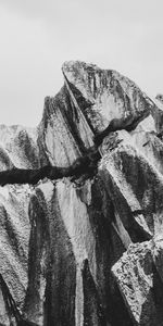 Nature,Rock,Vertex,Top,Cliff,Bw,Chb