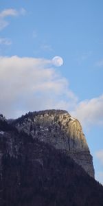 Nature,Rocks,Dusk,Evening,Slope,Twilight,Moon