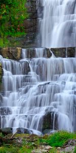 Nature,Rocks,Flow,Stream,Landscape,Waterfall