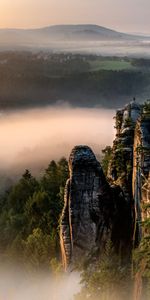 Nature,Rocks,Hills,Fog