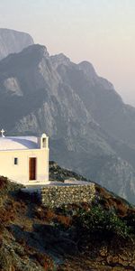 Nature,Rocks,Shore,Bank,Height,Temple,Greece