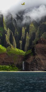 Naturaleza,Las Rocas,Rocas,Niebla,Alivio,Avión,Mar,Cascada