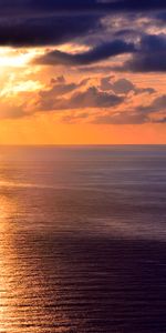 Naturaleza,Puesta Del Sol,Nubes,Horizonte,Ondulaciones,Ondulación,Luz De Sol,Luz Del Sol,Mar,Brasil