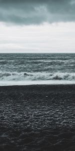 Nature,Horizon,Sombre,Mer,Plage