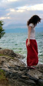 Nature,Sea,Landscape,Girls