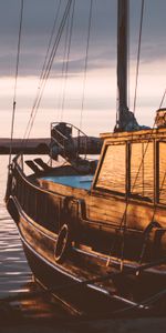 Nature,Sea,Sunset,Sailing Boat,Sailboat