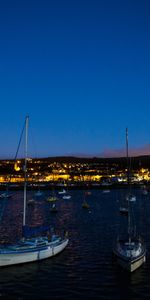 Nature,Sea,Wharf,Berth,Night,Boats