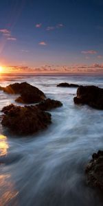 Nature,Shine,Foam,Stones,Sea,Light