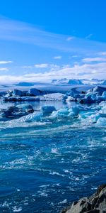 Naturaleza,Hielo,Orilla,Banco,Océano,Islandia,Oceano