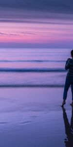 Nature,Shore,Bank,Ocean,Sea,Girl