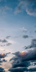 Naturaleza,Cielo,Nubes,Atmósfera,Luna