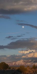 Nature,Sky,Clouds,Dahl,Mountains,Distance,Moon