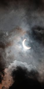 Nature,Sky,Clouds,Dark,Glow,Moon