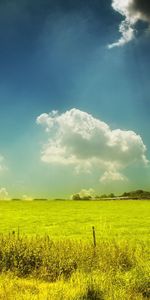 Nature,Sky,Clouds,Summer,Field,Color,Paints,Day,Colors,Pasture