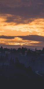 Naturaleza,Cielo,Niebla,Amanecer,Italia,Florencia