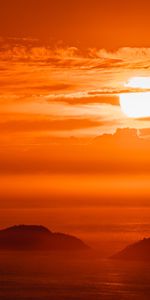 Les Collines,Collines,Sky,Nature,Nuages,Sun,Coucher De Soleil