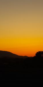 Nature,Sky,Horizon,Hill,Sunset