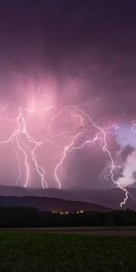 Orage,Nature,Plutôt Nuageux,Couvert,Horizon,Sky,Nuit,Éclair,Tempête,Foudre