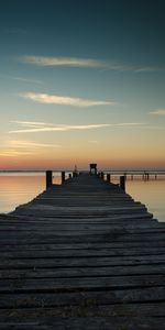 Nature,Sky,Horizon,Pier,Sunset,Sea