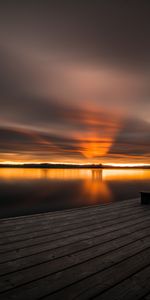 Nature,Sky,Horizon,Sunset,Pier