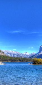 Banque,Rive,Lac,Nature,Montagnes,Sky