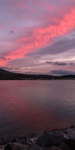 Nature,Sky,Lake,Coast,Sunset