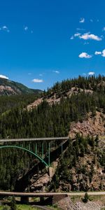 Nature,Sky,Mountains,Bridge