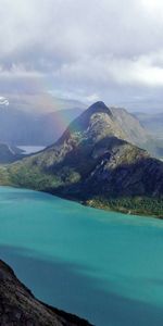 Nuages,Soulagement,Relief,Rivage,Nature,Montagnes,Les Rives,Sky,Océan,Rivières,Terre,Arc En Ciel,Paysage