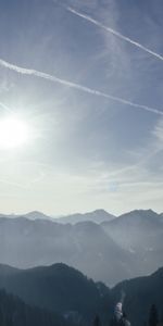 Nature,Sky,Mountains,Fog