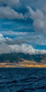 Nature,Sky,Mountains,Fog,Sea