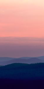 Nature,Sky,Mountains,Horizon,Ural,Sunset,Fog,Russia