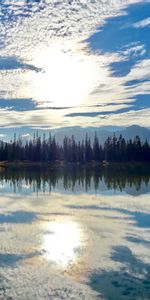 Nature,Sky,Mountains,Lake,Reflection,Clouds