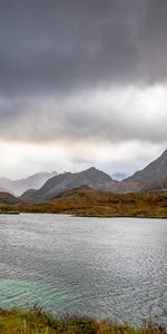 Nature,Sky,Mountains,Rocks,Lake,Relief