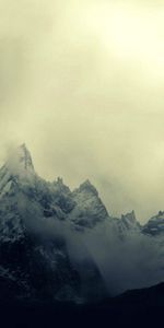 Nature,Sky,Brouillard,Neige,Montagnes