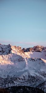 Nature,Sky,Mountains,Snow,Rocks,Snow Covered,Snowbound