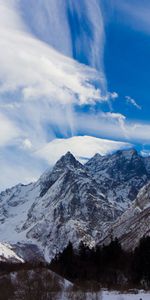 Nature,Sommet,Retour Au Début,Culminer,Caucase,Dombaï,Dombay,Montagnes,Hauteur,Sky,Neige