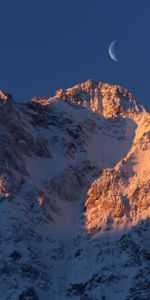 Nature,Sky,Mountains,South Tyrol,Moon