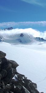 Nature,Sky,Mountains,Sun,Avalanche,Stones,Snow