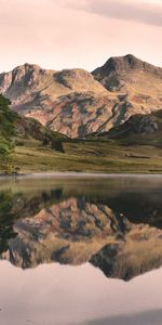 Nature,Sky,Mountains,Vertex,Lake,Reflection,Tops