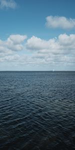 Nature,Sky,Ripple,Ripples,Clouds,Horizon,Sea,Boat