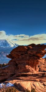 Hauteur,Neige,Un Rocher,Morceau,Pierre,Nature,Sky,Motte,Canyon